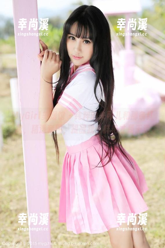 MyGirl美媛馆 - 纯粹的朱可儿和那条红裙，精选套图，提醒我：鲜艳才是王道